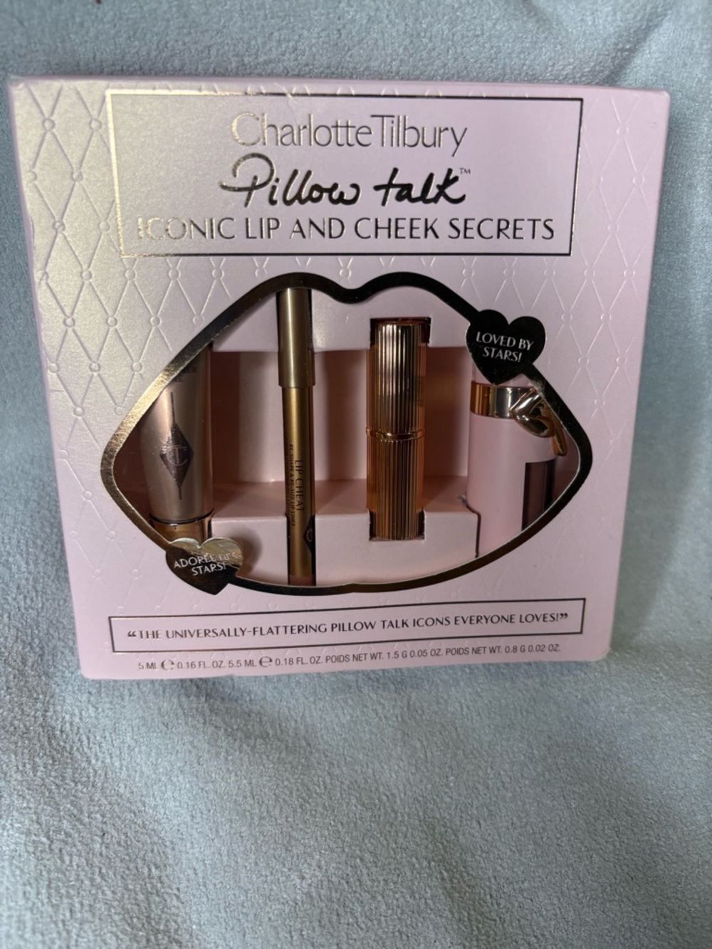 Charlotte Tilbury Pillow Talk Iconic Lip and Cheek Secrets Set Brand New in Box